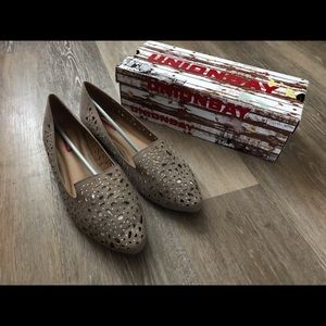 Brand New Sparkly Slip Ons